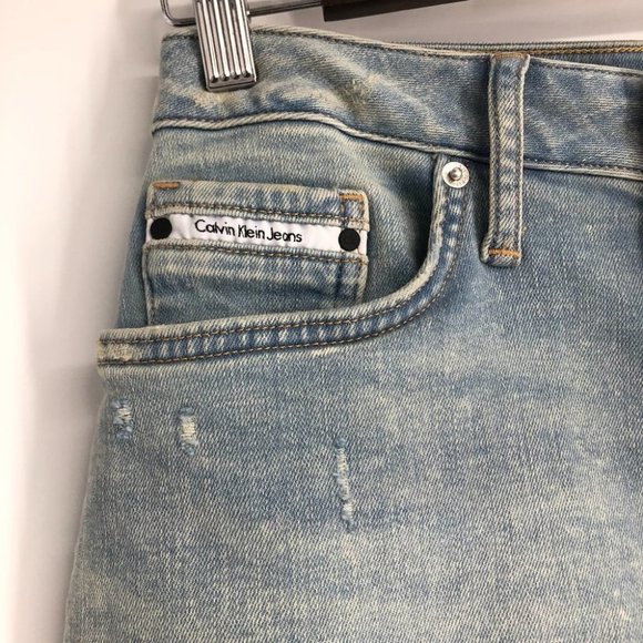 Calvin Klein Jeans Light Blue Skater Skirt - Picture 4 of 14